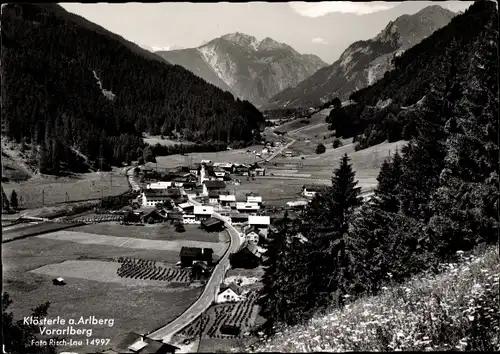 Ak Klösterle am Arlberg Vorarlberg Österreich, Ort mit Umgebung