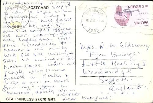 Ak Dampfer Sea Princess, Princess Cruises