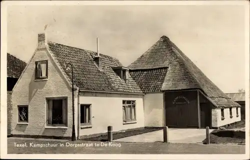 Ak De Koog Texel Nordholland Niederlande, Kampschuur in Dorpsstraat