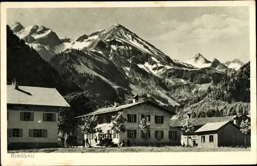 Ak Birgsau Oberstdorf im Oberallgäu, Berge, Gebäude