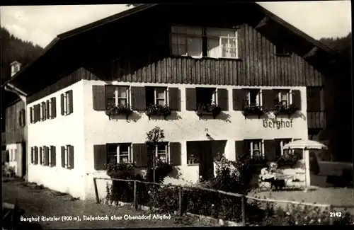 Ak Tiefenbach Oberstdorf im Oberallgäu, Berghof Rietzler