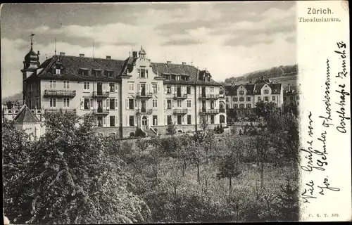 Ak Zürich Stadt Schweiz, Theodosianum