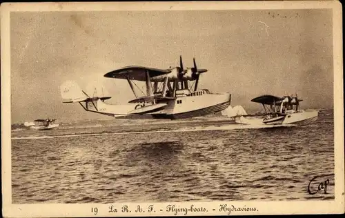 Ak Royal Air Force, RAF, Flying Boats, Hydravions, Wasserflugzeuge