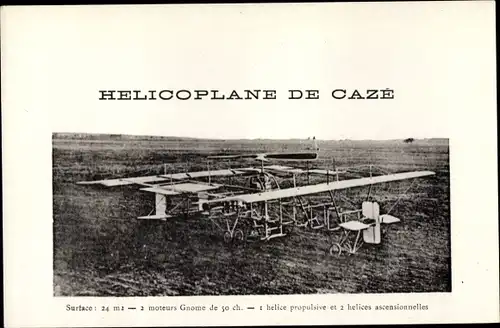 Ak Helicoplane de Caze, Zivilflugzeug