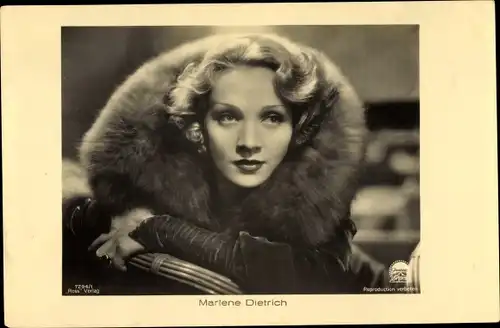 Ak Schauspielerin Marlene Dietrich, Portrait, Ross Verlag 7294/1