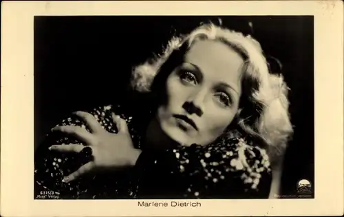 Ak Schauspielerin Marlene Dietrich, Portrait, Ross Verlag 6315/3