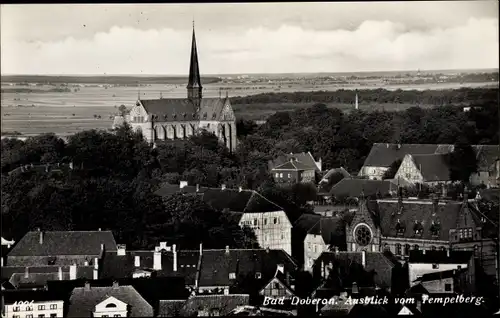 Ak Bad Doberan in Mecklenburg, Stadtpanorama vom Tempelberg, Münster