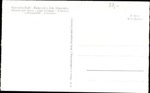 Ak Ahlbach Limburg an der Lahn, Panorama, Gastwirtschaft und Bäckerei