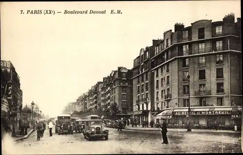 Ak Paris XX, Boulevard Davout, Au Reveil de Montreuil