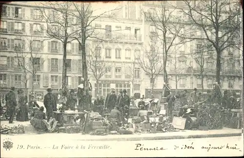 Ak Paris III,Boulevard Richard-Lenoir, la Foire à la Ferraille