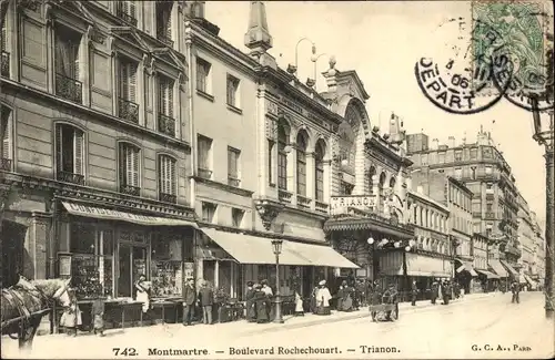 Ak Paris XVIII, Boulevard Rochechouart, le Trianon