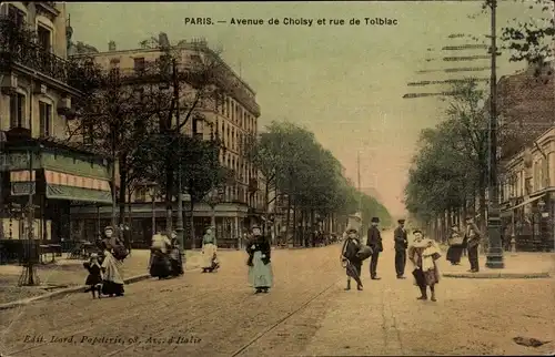 Ak Paris XIII, Avenue de Choisy, rue de Tolbiac