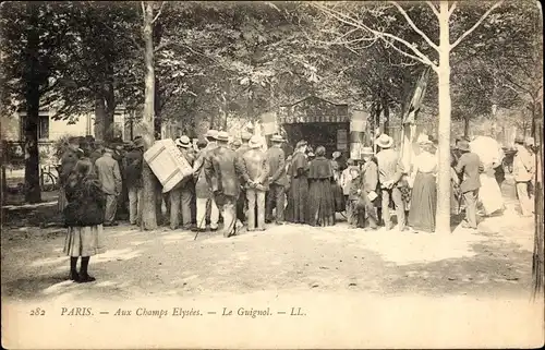 Ak Paris VIII Arrondissement Élysée, Le Guignol