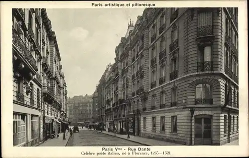 Ak Paris V., Rue Dante