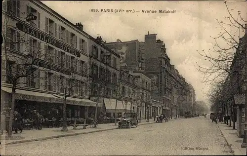 Ak Paris XVI., Avenue Malakoff, Maillot Hotel