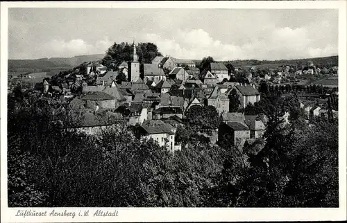 Ak Arnsberg Westfalen, Totalansicht der Altstadt