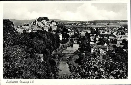 Ak Arnsberg Westfalen, Totalansicht der Altstadt