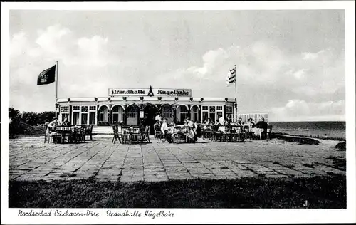 Ak Nordseebad Döse Cuxhaven, Strandhalle Kugelbake