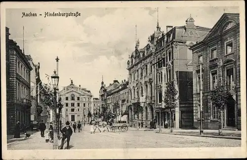 Ak Aachen in Nordrhein Westfalen, Hindenburgstraße