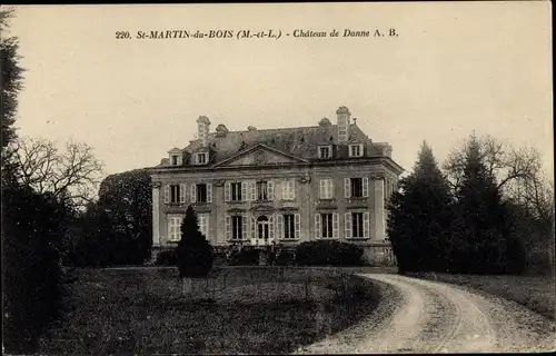 Ak Saint Martin du Bois Maine et Loire, Chateau de Danne