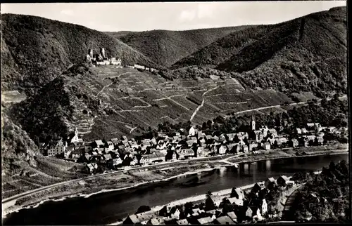 Ak Alken an der Mosel, Talblick, Ort, Burg, Weinberge