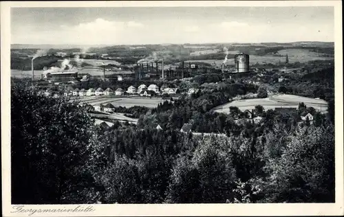 Ak Georgsmarienhütte in Niedersachsen, Blick zum Ort, Klöckner Werke C. Witthuhn