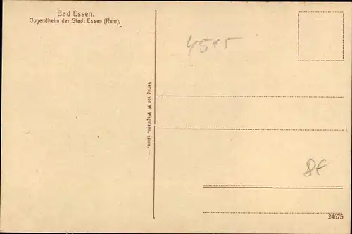 Ak Bad Essen in Niedersachsen, Jugendheim der Stadt Essen