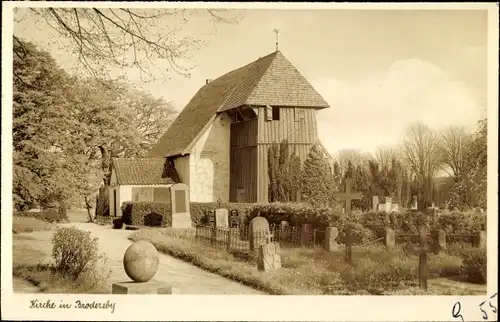 Ak Brodersby in Schleswig Holstein, Kirche