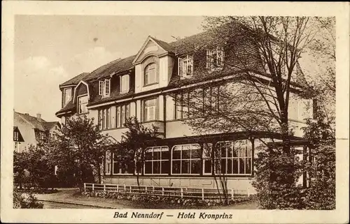 Ak Bad Nenndorf an der Weser, Hotel Kronprinz