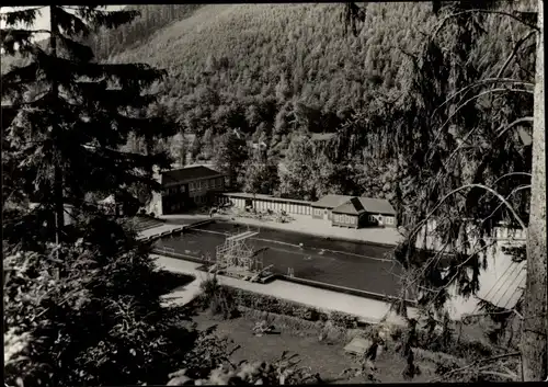 Ak Leutenberg in Thüringen, Schwimmbad