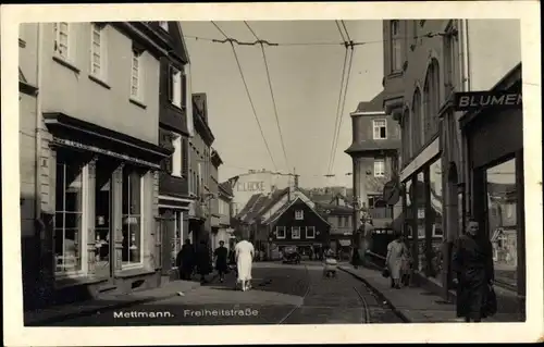 Ak Mettmann in Nordrhein Westfalen, Freiheitstraße, Blumenhandlung