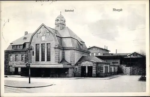 Ak Rheydt Mönchengladbach am Niederrhein, Bahnhof