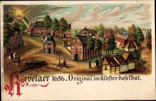 Künstler Litho Schoofs, Kevelaer am Niederrhein, Ortsansicht