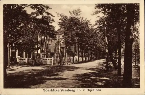 Ak Bilthoven De Bilt Utrecht Niederlande, Soestdijkerstraatweg h/k v. Dijcklaan