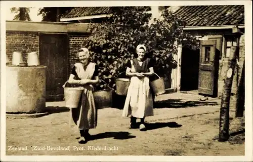 Ak Zuid Beveland Zeeland Niederlande, Klederdracht, Niederländische Tracht