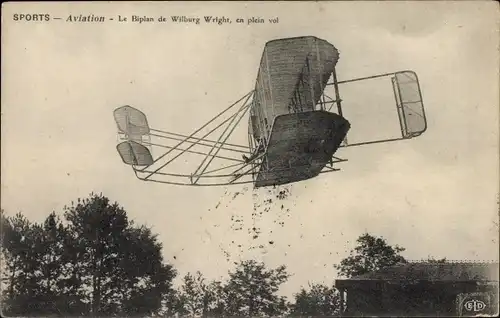 Ak Aviation, Le Biplan de Willburg Wright, en plein vol