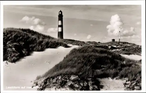 Ak Insel Amrum in Nordfriesland, Leuchtturm