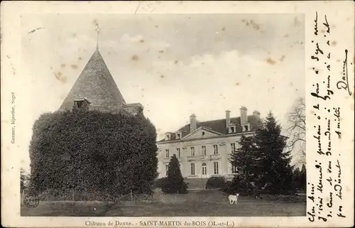 Ak Saint Martin du Bois Maine et Loire, Chateau de Danne