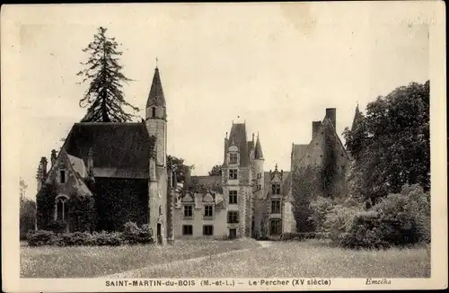 Ak Saint Martin du Bois Maine et Loire, Chateau du Percher