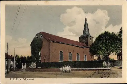 Ak Schimmert Limburg Niederlande, R. K. Kerk, Kirche