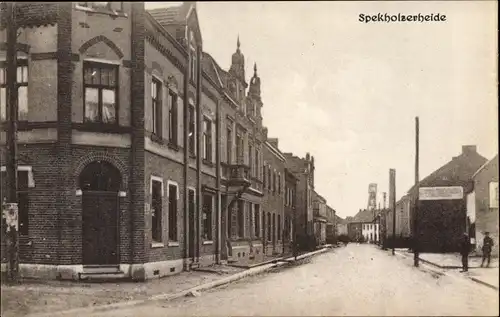 Ak Spekholzerheide Limburg Niederlande, Straßenpartie im Ort