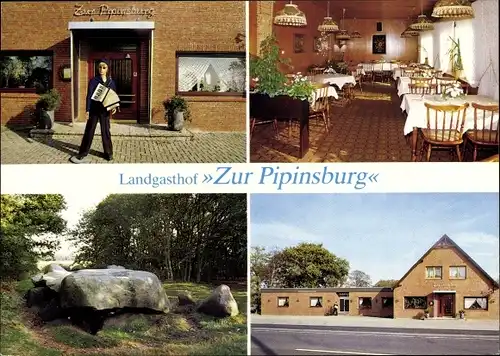 Ak Holßel Langen Geestland Niedersachsen, Landgasthof Zur Pipinsburg, An der Pipinsburg 10