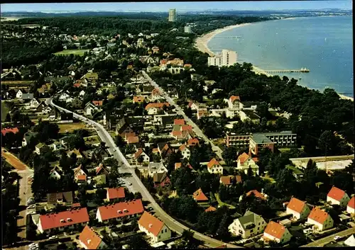 Ak Ostseebad Timmendorfer Strand, Fliegeraufnahme vom Ort