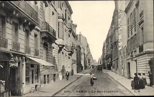 Ak Paris XVI, Rue Copernic