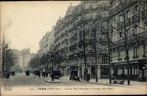Ak Paris XVII, Avenue Niel