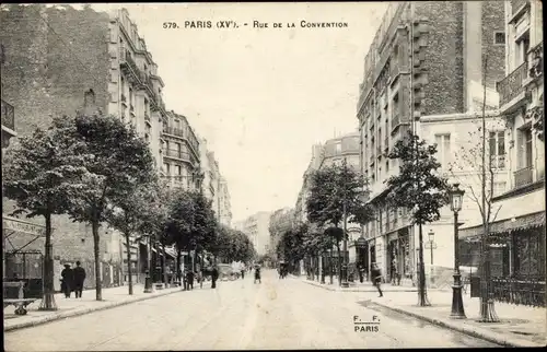 Ak Paris XV, Rue de la Convention