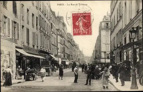 Ak Paris XI, Rue de Turenne