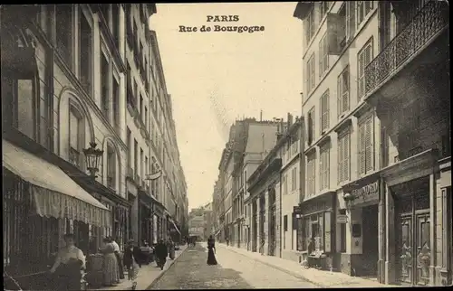 Ak Paris VII, Rue de Bourgogne