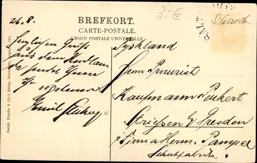 Ak Saltsjöbaden Schweden, Panorama