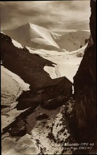 Ak Kiental Kanton Bern, Hohtürli Klubhütte, Weiße Frau